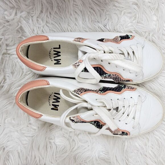 Madewell Sidewalk Low-Top Sneakers in Snake Embossed Leather: Wave Edition 6.5 - Picture 6 of 8